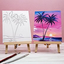 Pre-Drawn Canvas for Painting